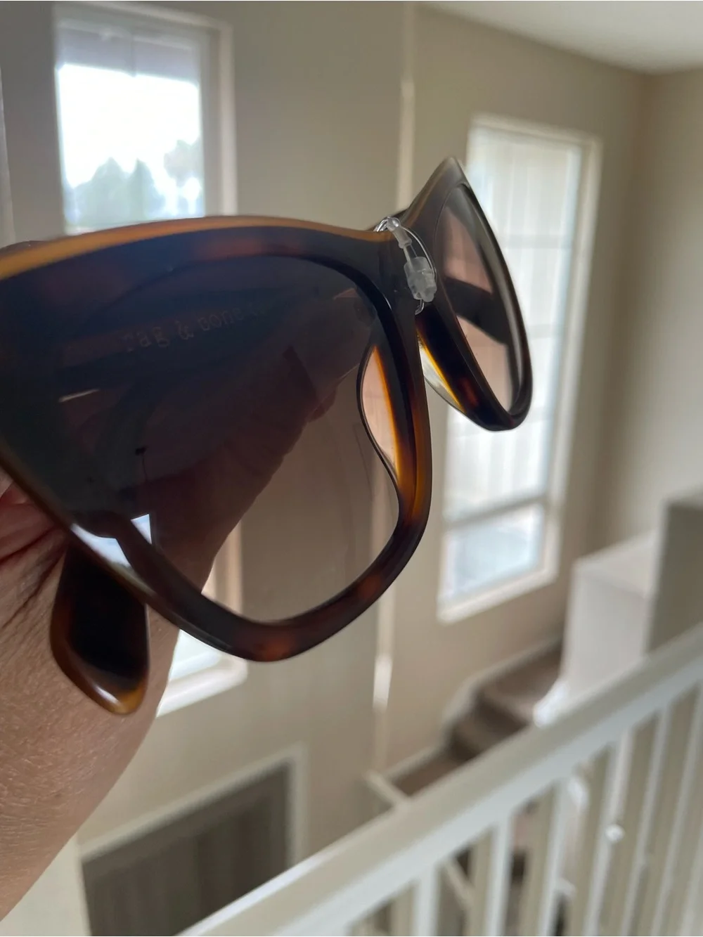 Rag & Bone Tortoiseshell Cat Eye Sunglasses - Brown